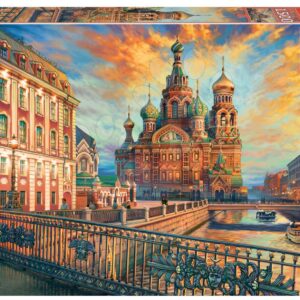 Puzzle Saint Petersburg Educa 1500 dílků a Fix lepidlo od 11 let