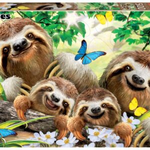 Puzzle Sloth Family Selfie Educa 500 dílků a Fix lepidlo od 11 let