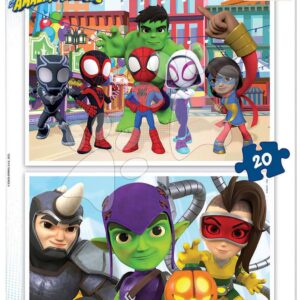 Puzzle Spidey & his Amazing Friends Educa 2 x 20 dílků