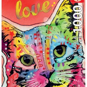 Puzzle Tilt Cat Love Dean Russo Educa 1000 dílků a Fix lepidlo
