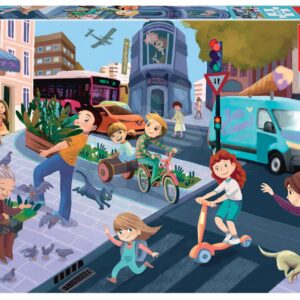 Puzzle Ve městě Educa 100 dílků od 6 let