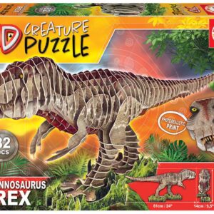 Puzzle dinosaurus Tyrannosaurus Rex 3D Creature Educa délka 61 cm 82 dílků od 6 let