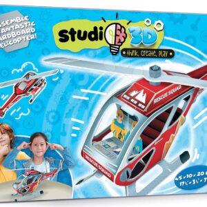 Puzzle dopravní prostředky Helicopter 3D Studio Educa s plastovými šrouby od 5 let