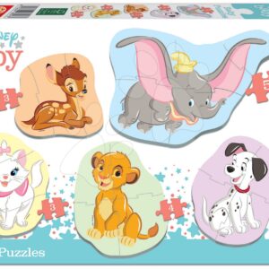 Puzzle pro nejmenší Baby 5 Disney Rozprávky Educa od 24 měsíců