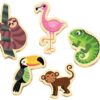 Puzzle pro nejmenší Baby 5 Educa – Tropická exotická zvířátka od 24 měsíců - Image 2