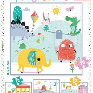 Puzzle progresivní Lemon Ribbon Educa 12-16-20-25 dílků