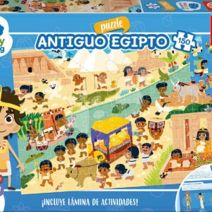 Puzzle vzdělávací Egypt Happy Learning Educa 150 dílů s aktivitami ve španělštině od 6 let