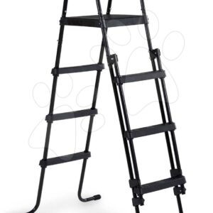 Schody k bazénu pool ladder Exit Toys pro výšku 108–122 cm kovový rám protiskluzové černé