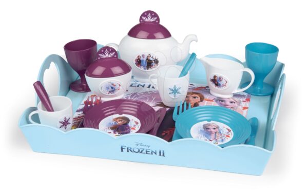 Servírovací tác Frozen 2 Disney XL Tea Time Smoby se 17 doplňky