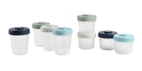 Set 8 dóz na jídlo Beaba Toddler Food Storage 8 clip 4 x 250 ml + 4 x 150 ml