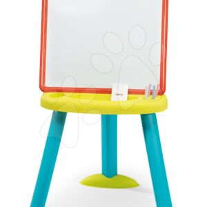 Školní tabule oboustranná Activity Plastic Board Smoby 2v1 magnetická na fixky a křídu a 7 doplňků