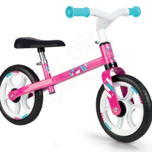 Smoby balanční odrážedlo First Bike Pink s kovovou konstrukcí a nastavitelným sedadlem 770205