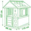 Smoby domeček Nature červeno-zelený s UV filtrem a 3 okny, 2 žaluzie a 2 posuvné okenice 810712 - Image 3