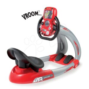 Smoby elektronický trenažér V8 Driver se zvukem 370206 červený