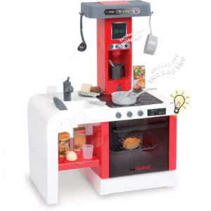 Smoby kuchyňka pro děti Cheftronic Tefal 24114 červeno-bílá
