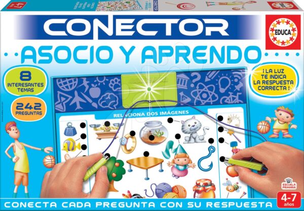 Společenská hra Conector Asocace & Učení Educa 242 otázek ve španělštině od 4–7 let