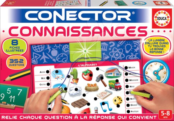 Společenská hra Conector Connaissances Educa francouzsky 352 otázek od 5 let