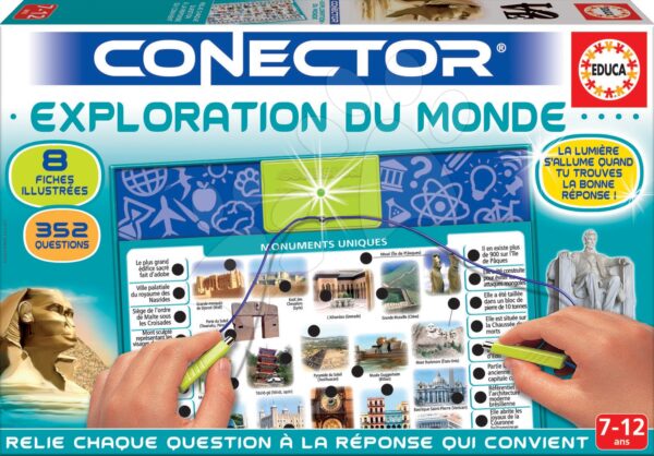 Společenská hra Conector Exploration Du Monde Educa francouzsky 352 otázek od 7 let