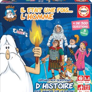 Společenská hra Hello Maestro L'Homme D'Histoire Educa francouzsky pro 2–4 hráče od 6 let