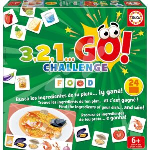 1... Go! Challenge Food Educa 24 obrázků 150 dílů anglicky španělsky francouzsky od 6 let