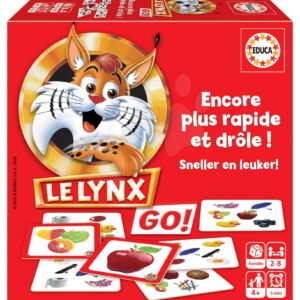 Společenská hra Lynx Rychlý jako rys Educa 60 obrázků pro nejmenší francouzsky od 4 let