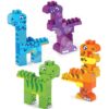 Stavebnice s dinosaury Abrick Dinosaurs Barrel Écoiffier s prehistorickými zvířaty a 150 kostek v dóze od 18 měsíců - Image 2