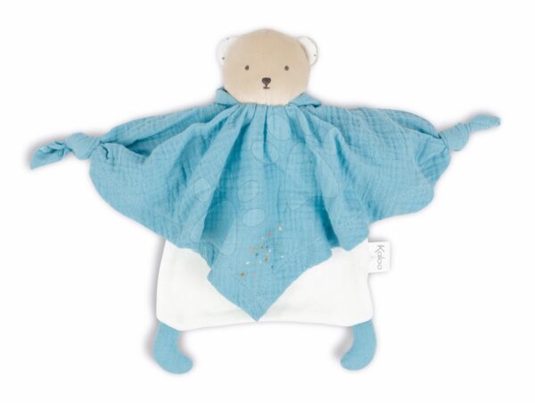 Textilní medvěd modrý Organic Cotton Doudou Bear Blue Kaloo Textilní medvěd modrý Organic Cotton Doudou Bear Blue Kaloo