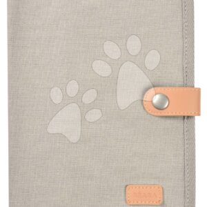 Textilní obal na zdravotní dokumentaci dítěte Health Book Protection Beaba Canvas Pearl Grey šedý