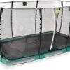 Trampolína s ochrannou sítí Allure Classic ground Exit Toys přízemní 244*427 cm zelená - Image 2