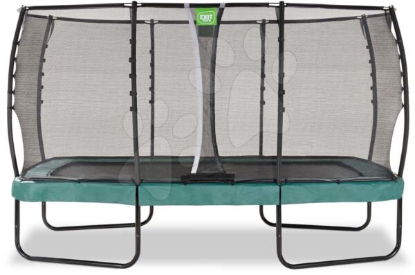 Trampolína s ochrannou sítí Allure Premium Exit Toys zelená 244*427 cm