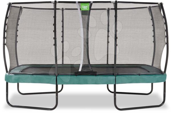 Trampolína s ochrannou sítí Allure Premium Exit Toys zelená 244*427 cm