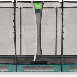Trampolína s ochrannou sítí Allure Premium ground Exit Toys přízemní 214*366 cm zelená