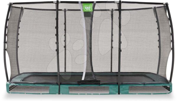 Trampolína s ochrannou sítí Allure Premium ground Exit Toys přízemní 214*366 cm zelená