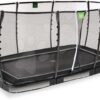 Trampolína s ochrannou sítí Allure Premium  ground Exit Toys přízemní 244*427 cm černá - Image 2