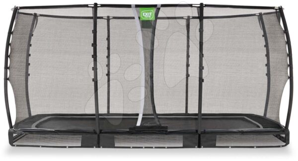 Trampolína s ochrannou sítí Allure Premium  ground Exit Toys přízemní 244*427 cm černá