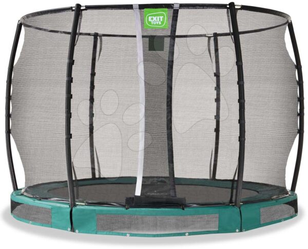 Trampolína s ochrannou sítí Allure Premium ground Exit Toys přízemní průměr 305 cm zelená