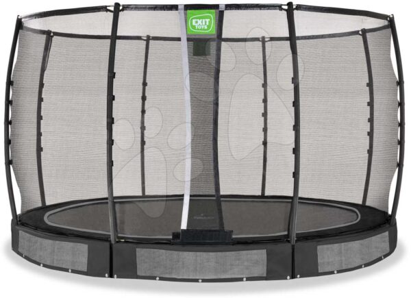 Trampolína s ochrannou sítí Allure Premium ground Exit Toys přízemní průměr 366 cm černá