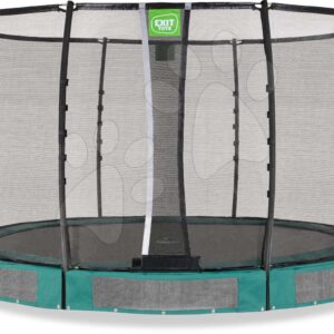 Trampolína s ochrannou sítí Allure Premium ground Exit Toys přízemní průměr 366 cm zelená