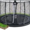Trampolína s ochrannou sítí Dynamic Groundlevel Exit Toys do země kulatá 366 cm průměr černá - Image 2