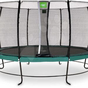 Trampolína s ochrannou sítí Lotus Classic Exit Toys průměr 427 cm zelená