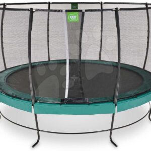 Trampolína s ochrannou sítí Lotus Premium Exit Toys průměr 253 cm zelená