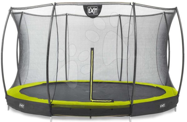 Trampolína s ochrannou sítí Silhouette Ground Exit Toys přízemní průměr 366 cm zelená