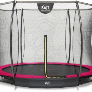 Trampolína s ochrannou sítí Silhouette Ground Pink Exit Toys přízemní průměr 244 cm růžová