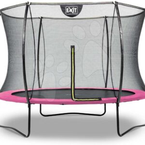 Trampolína s ochrannou sítí Silhouette trampoline Pink Exit Toys kulatá průměr 244 cm růžová