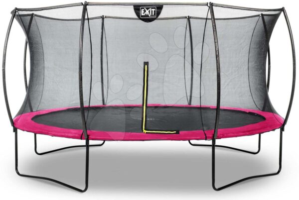 Trampolína s ochrannou sítí Silhouette trampoline Pink Exit Toys kulatá průměr 427 cm růžová