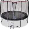 Trampolína s ochrannou sítí a žebříkem PeakPro Exit Toys kulatá průměr 305 cm černá - Image 2