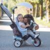 Tříkolka a kočárek v jednom s brzdou Baby Driver Plus Blue Smoby s EVA koly a intuitivním ovládáním modrá od 10 měsíců - Image 2