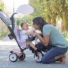Tříkolka a kočárek v jednom s brzdou Baby Driver Plus Pink Smoby s EVA koly a intuitivním ovládáním růžová od 10 měsíců - Image 2