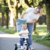 Tříkolka a kočárek v jednom s vysokou opěrkou Baby Balade Plus Tricycle Blue Smoby s brzdou a EVA koly modrá od 10 měsíců - Image 2