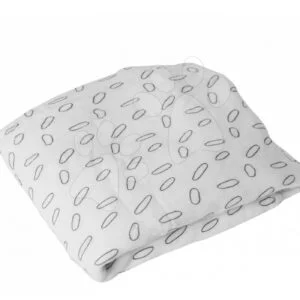 toTs-smarTrike dětská deka Bamboo listy 440121 bílo-černá